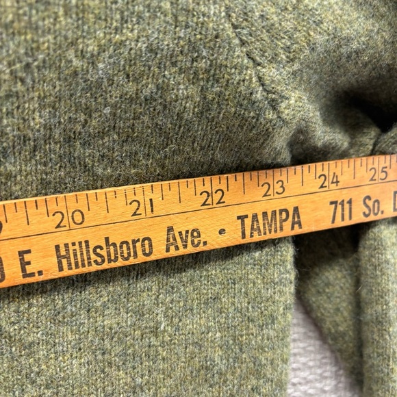 J Crew Men's Argyle Sweater Gray Green 100% Lambs Wool Pullover Men Size XL - Picture 7 of 8